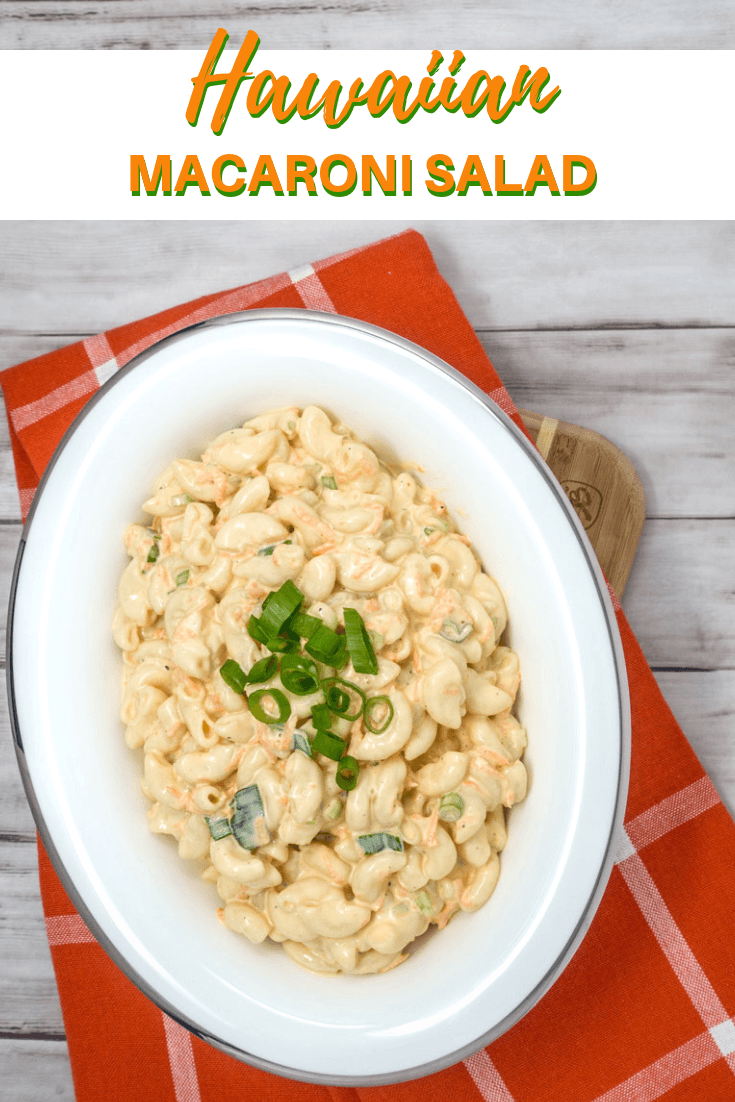 This easy Hawaiian macaroni salad recipe is sure to be a crowd pleaser