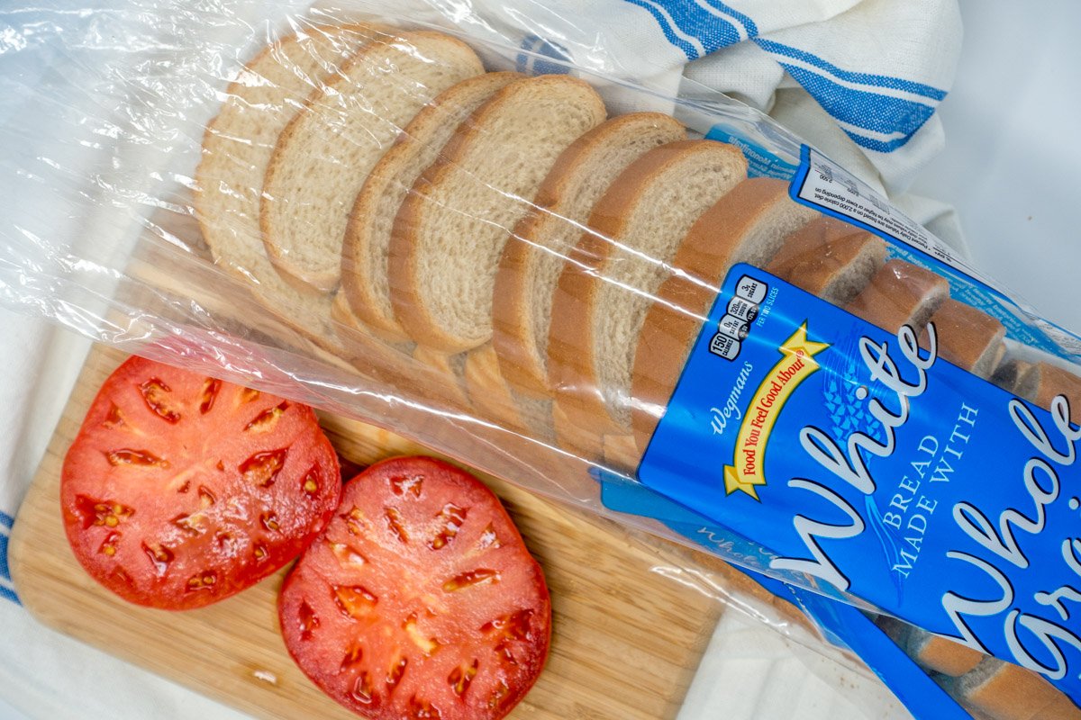 How to make a tomato sandwich? Start with white bread and great tomatoes