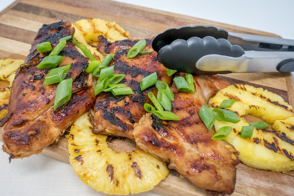 Grilled Hawaiian Barbecue Chicken in Foil