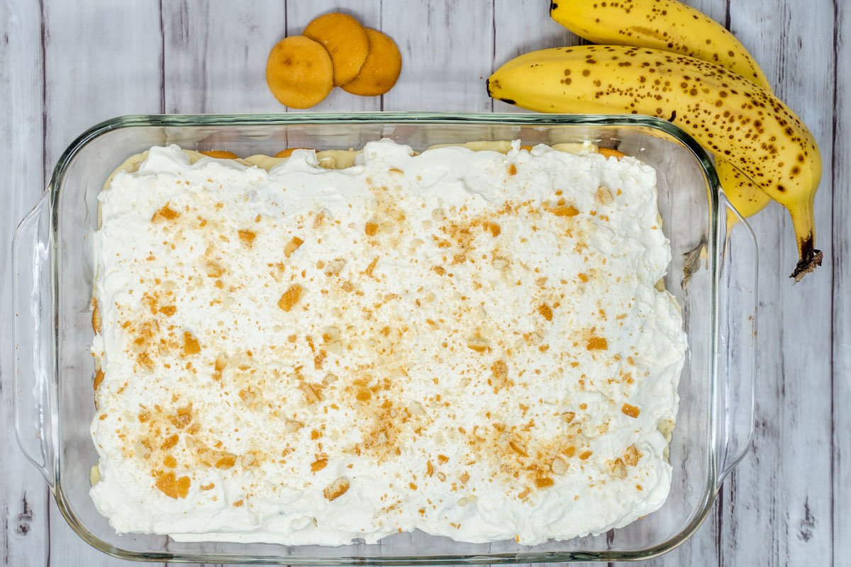 Old Fashioned Homemade Banana Pudding with Whipped Cream