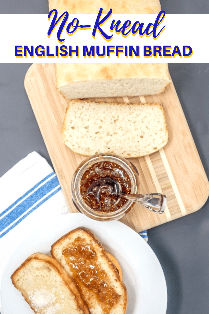 This English muffin bread is a fast no knead bread