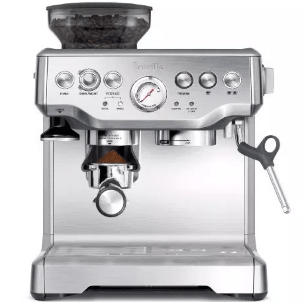 The Breville BES870XL Barista Express is an excellent espresso machine, even for first-time users
