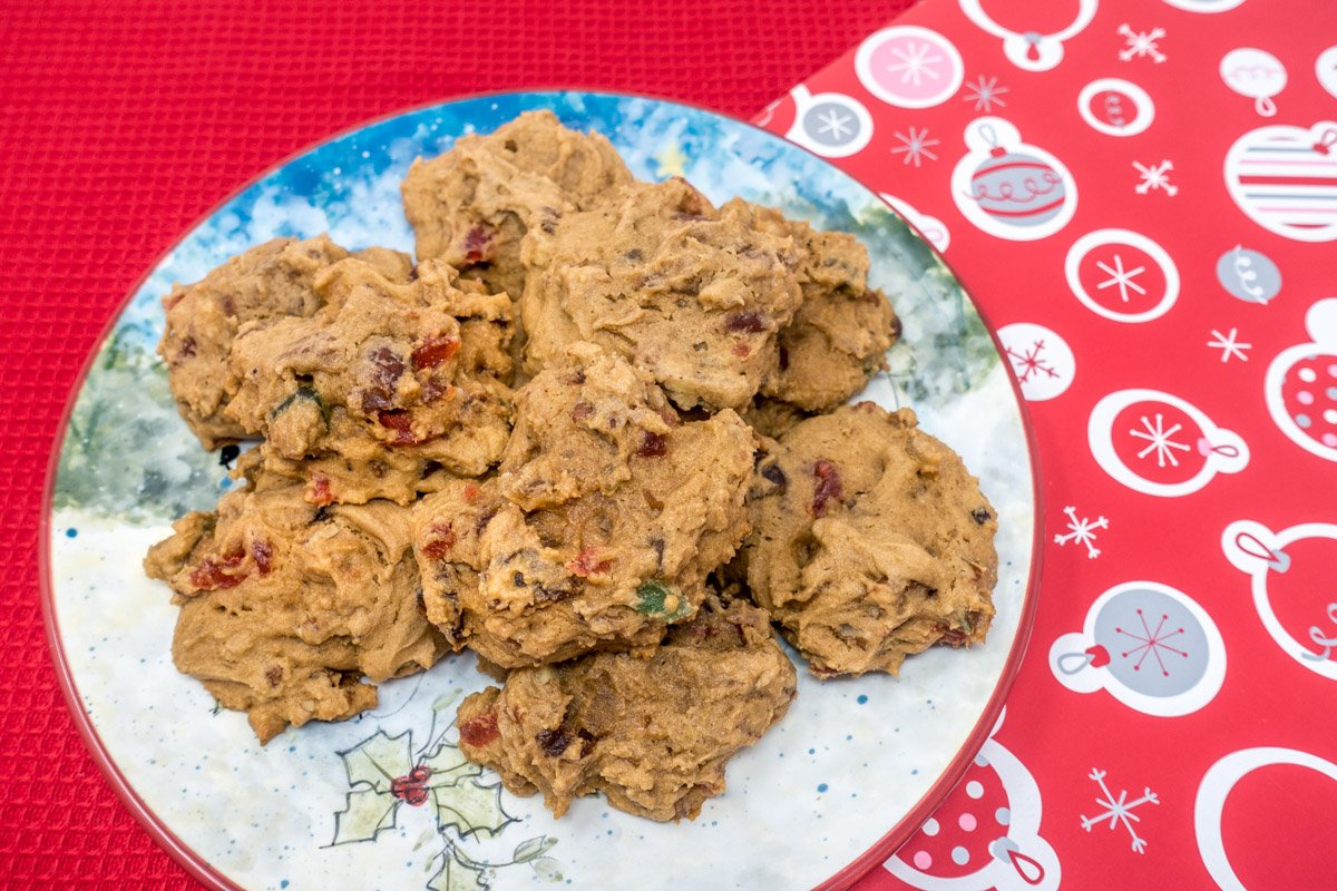 These fruitcake cookies are delicious and will be easy Christmas cookies for your next get-together