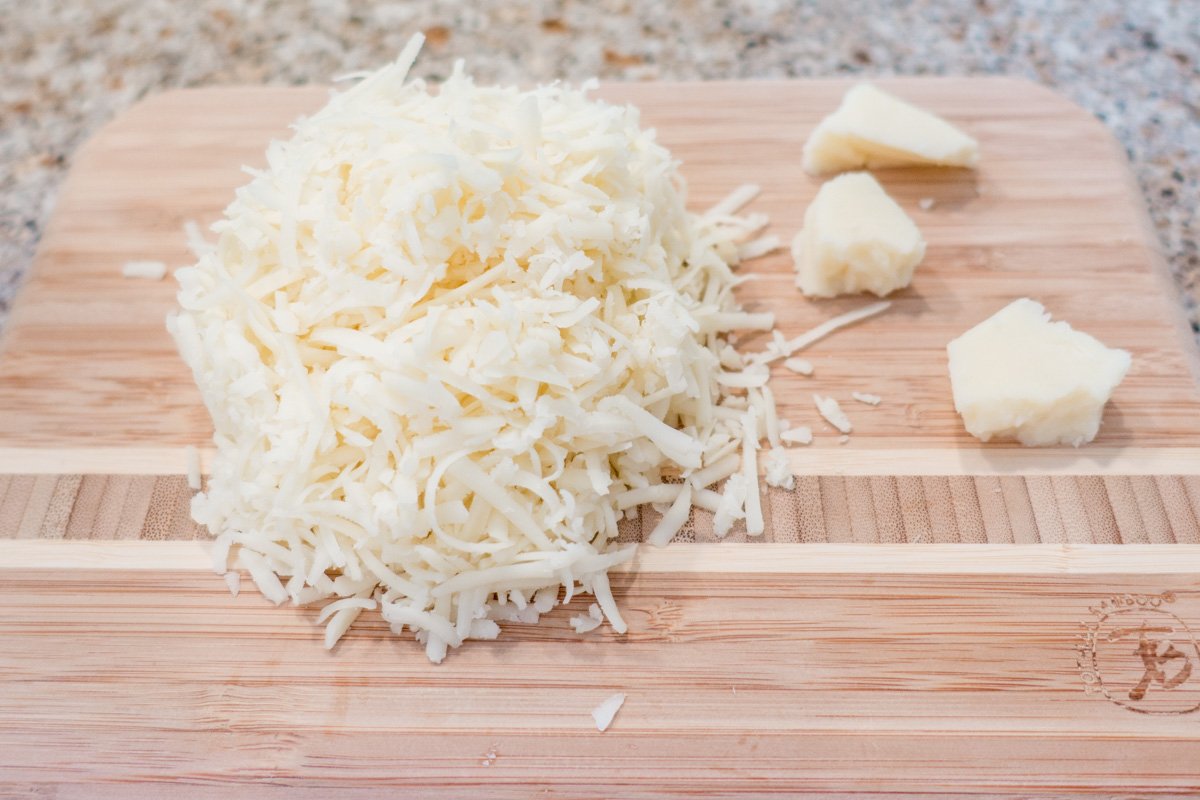 Grated cheese for this spicy, cheesy baked corn dip