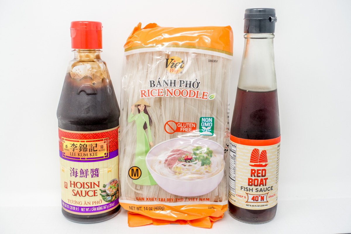 Selecting high quality ingredients like the right fish sauce, noodles, and hoisin will make your easy pho recipe even better