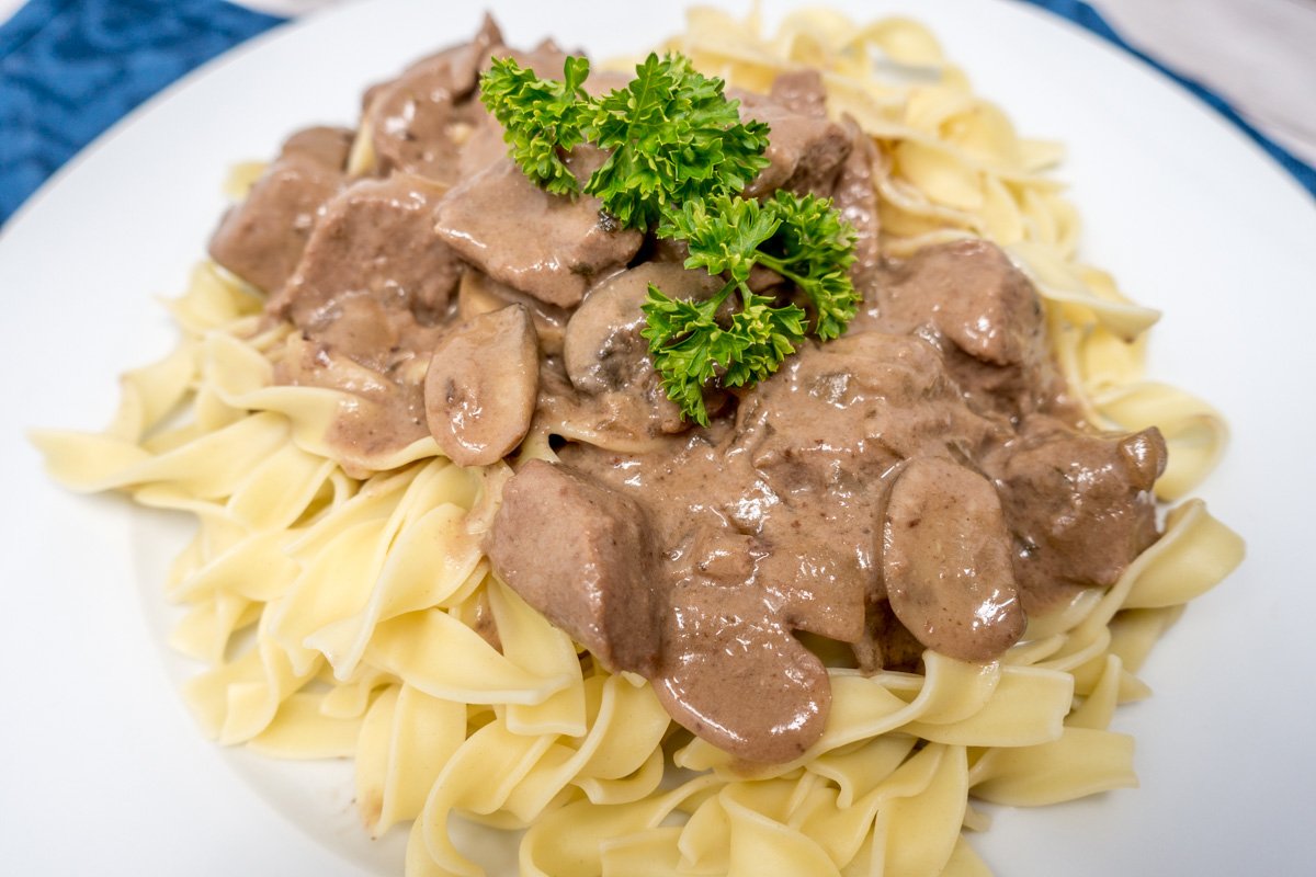 Making beef tips with gravy in the oven is an easy and delicious meal