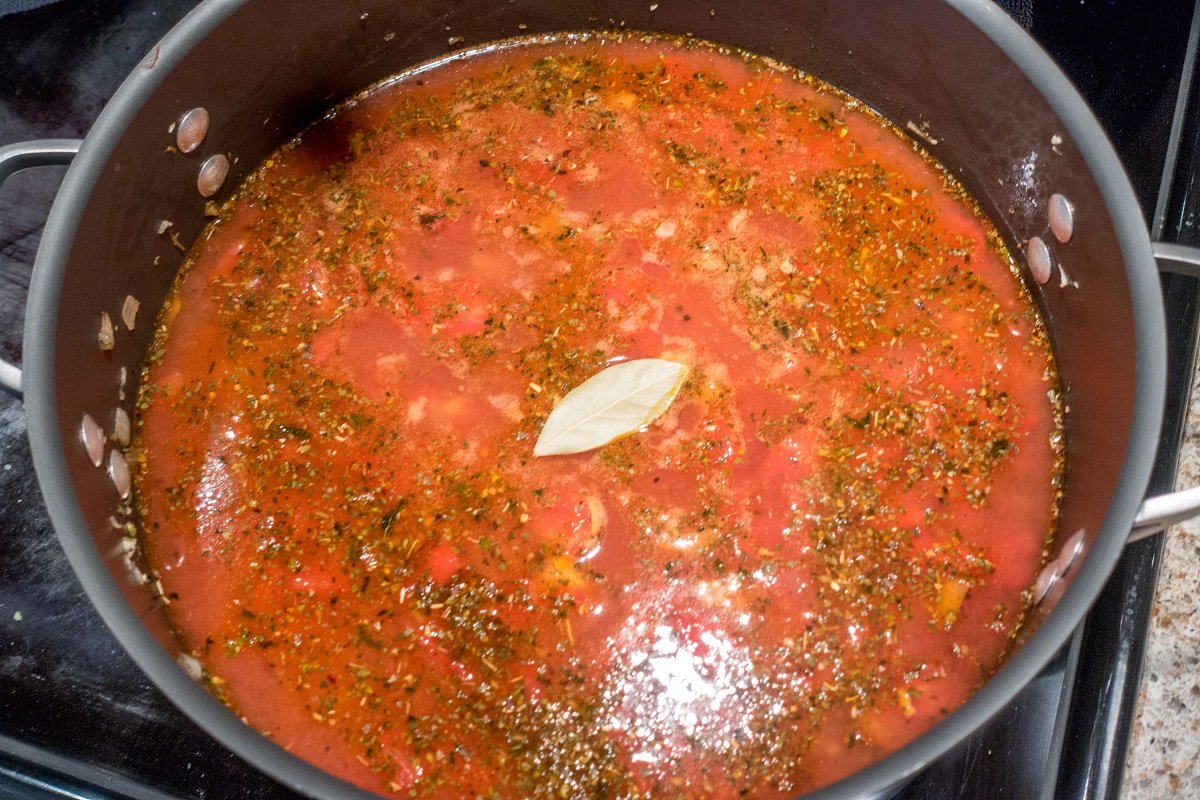 Simmer your lasagna soup with a bay leaf for great Italian flavor