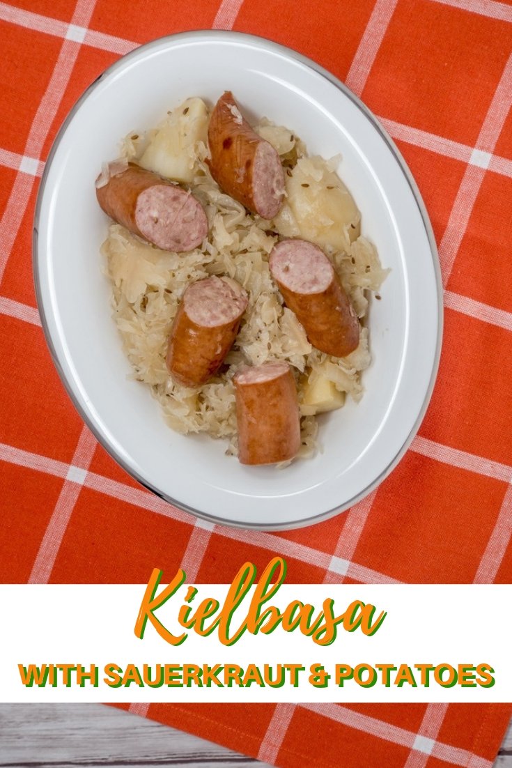 Kielbasa with sauerkraut and potatoes is a filling meal that's full of flavor adnmeacjto make