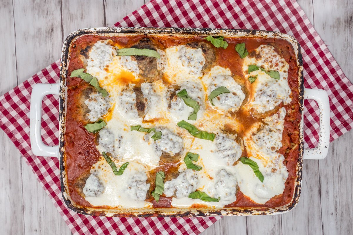 This easy baked spaghetti and meatball dish is everything comfort food should be