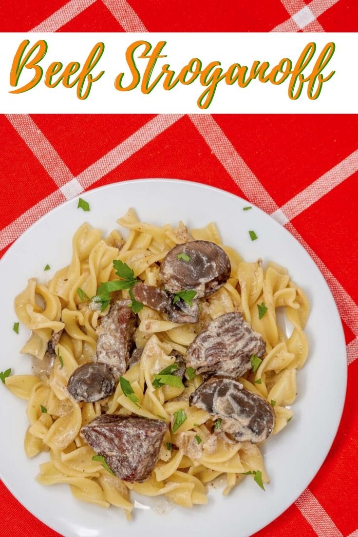 Slow cooker beef stroganoff has tender beef and a rich sauce accented by fresh mushrooms. It's an easy meal any night of the week. 